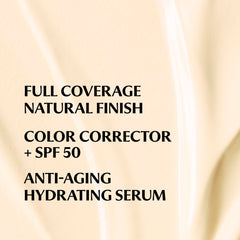 IT Cosmetics CC+ Cream Travel swatch shows shade fairness and natural color correction.