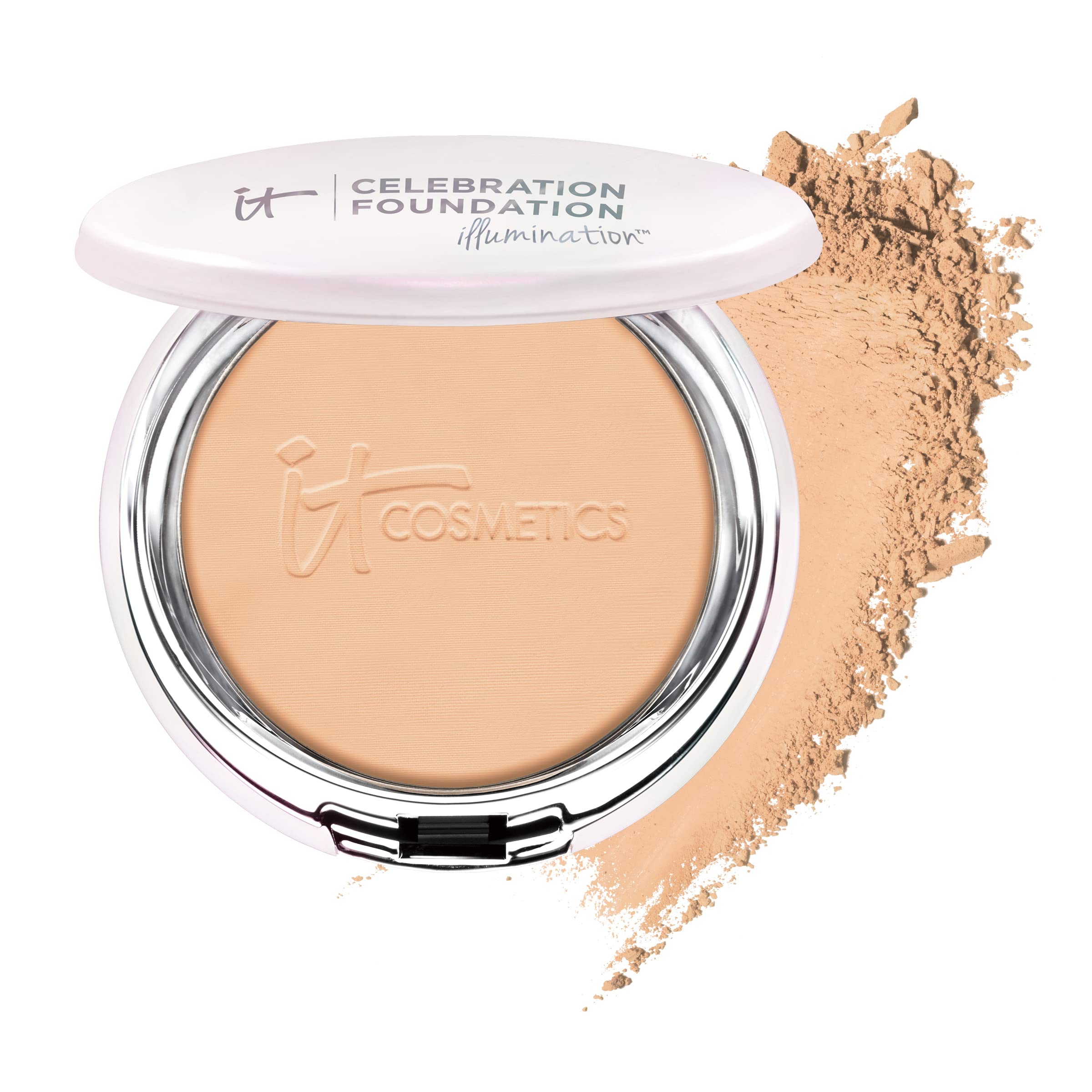 IT Cosmetics Celebration Foundation Illumination bottle closeup highlights radiant glow