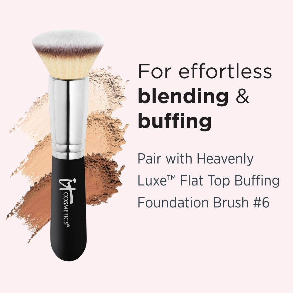 IT Cosmetics Celebration Foundation Illumination on skin demonstrates long-wear, pore-blurring glow