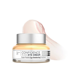 IT Cosmetics Confidence in an Eye Cream bottle front—48-hour hydration for refreshed eyes.