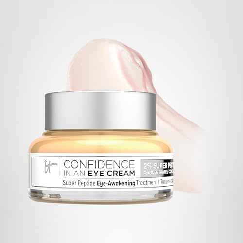 Daily-use guide image with IT Cosmetics Confidence Eye Cream—fragrance-free routine.