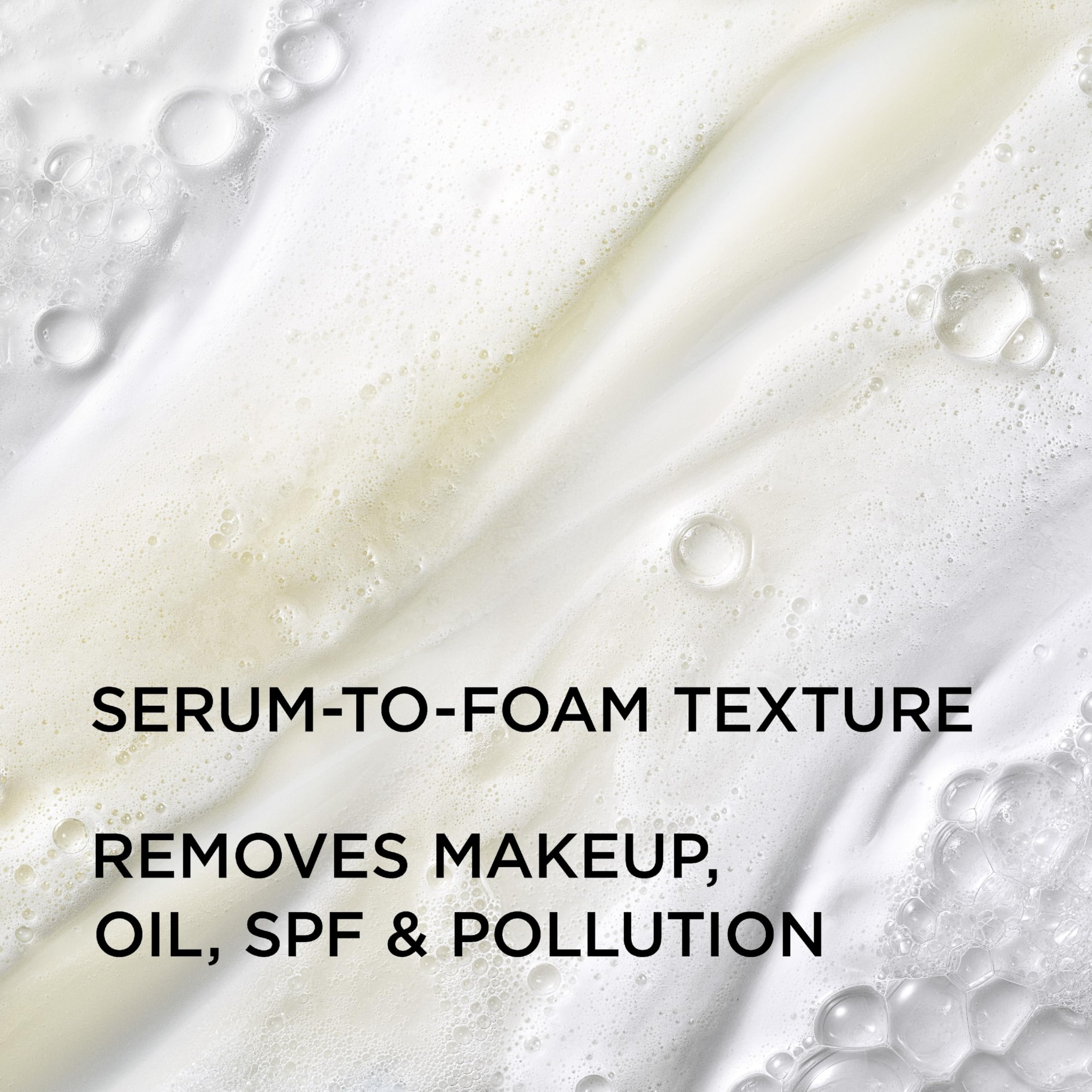 Close-up of IT Cosmetics Confidence in a Cleanser foam texture for a hydrating cleanse