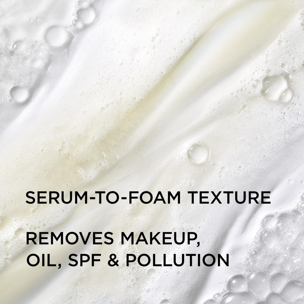 Close-up of IT Cosmetics Confidence in a Cleanser foam texture for a hydrating cleanse