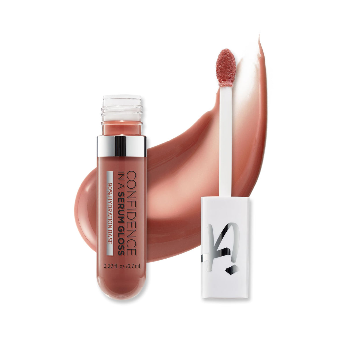 IT Cosmetics Confidence in a Serum Lip Gloss bottle closeup showing hydration and shine