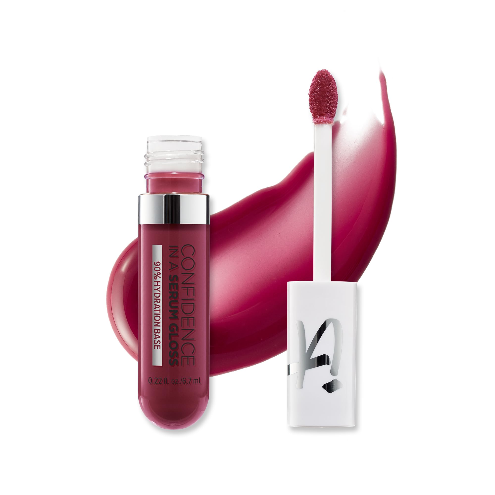 IT Cosmetics Confidence in a Serum Lip Gloss bottle closeup delivering high-shine hydration