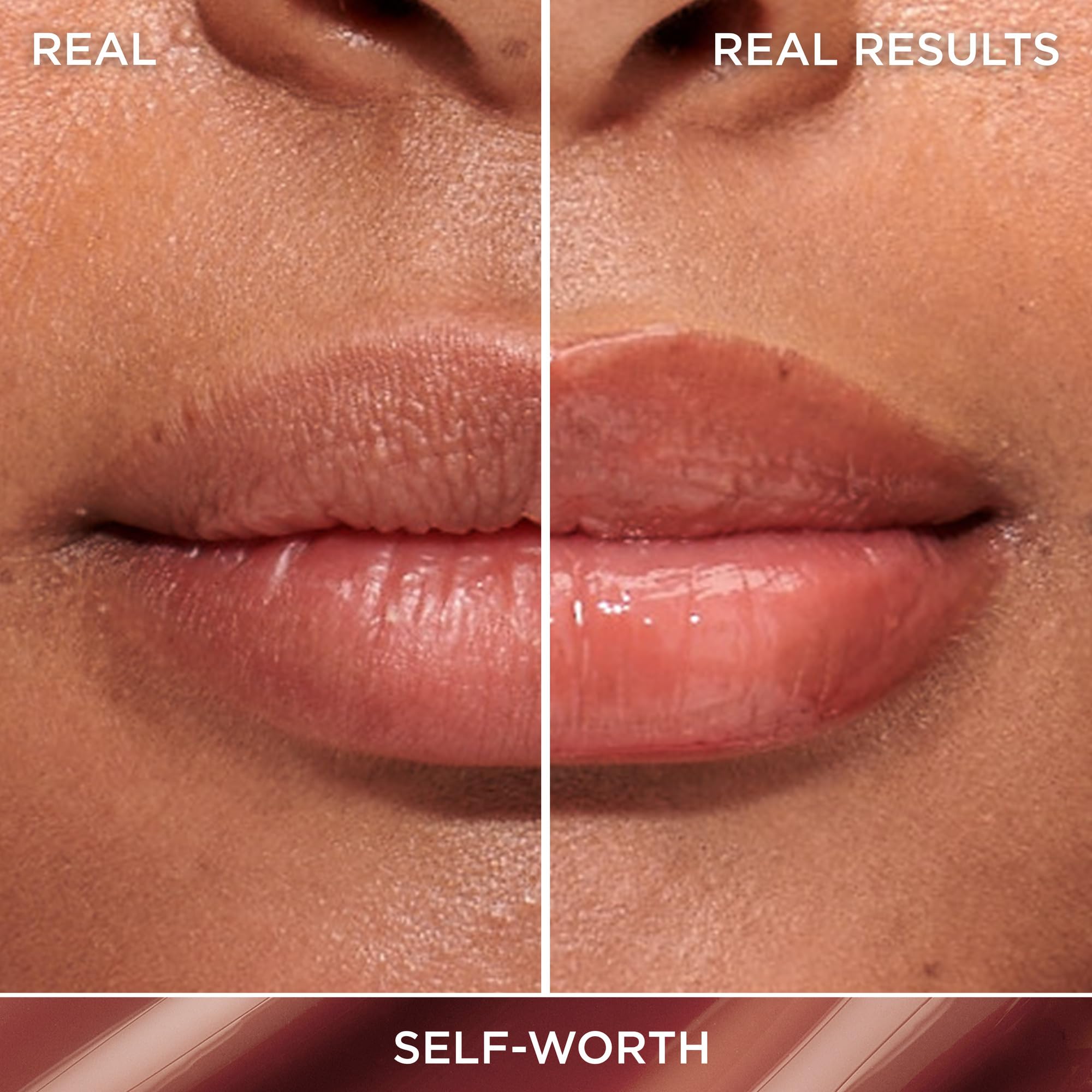IT Cosmetics Confidence in a Serum Lip Gloss high-shine closeup on lips