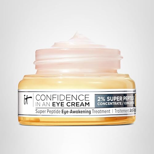 IT Cosmetics Confidence in an Eye Cream packaging display for premium eye care.
