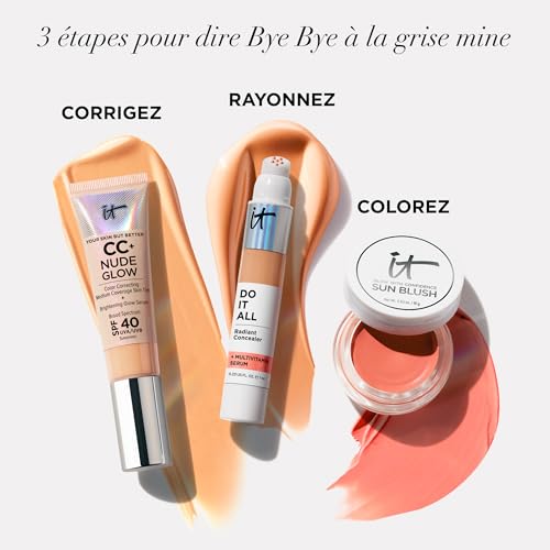 IT Cosmetics Do It All Radiant Concealer contains hyaluronic acid for lasting hydration.