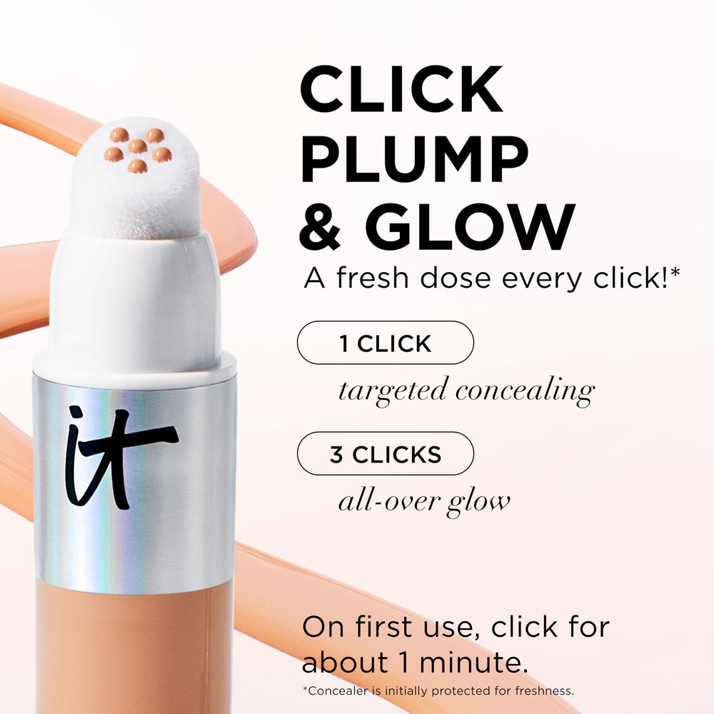 IT Cosmetics Do It All Radiant Concealer shade fair cool swatch shows true color.
