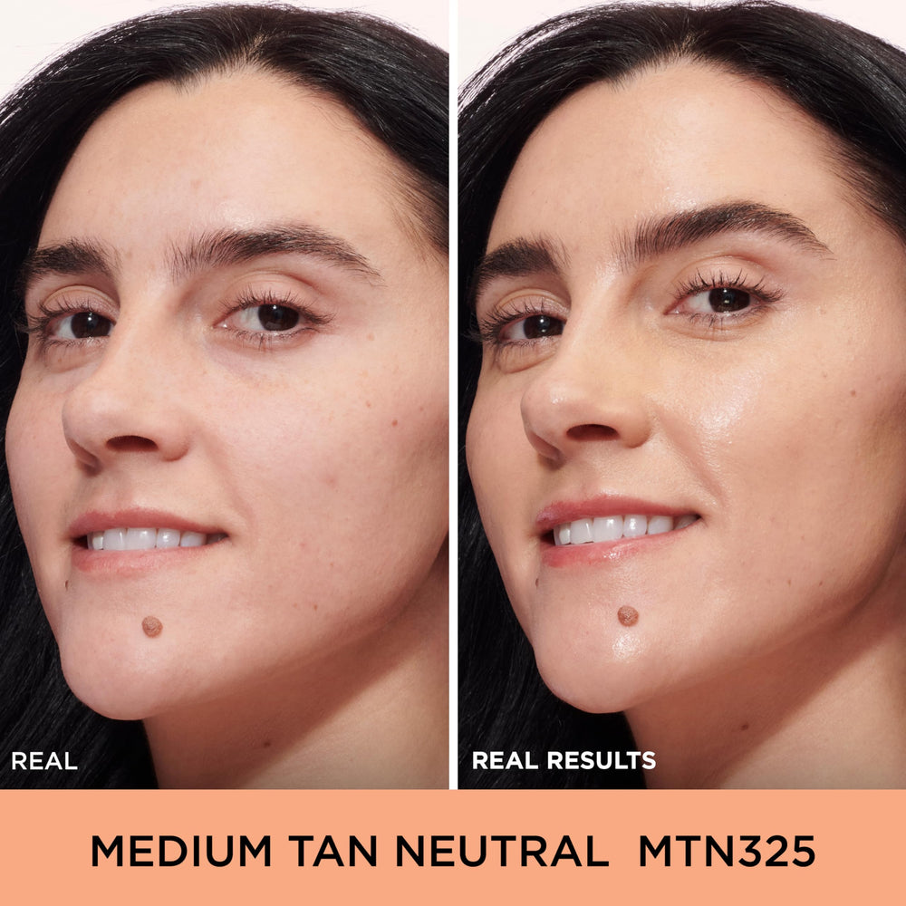 IT Cosmetics Do It All Radiant Concealer swatch in medium tan neutral blending smoothly