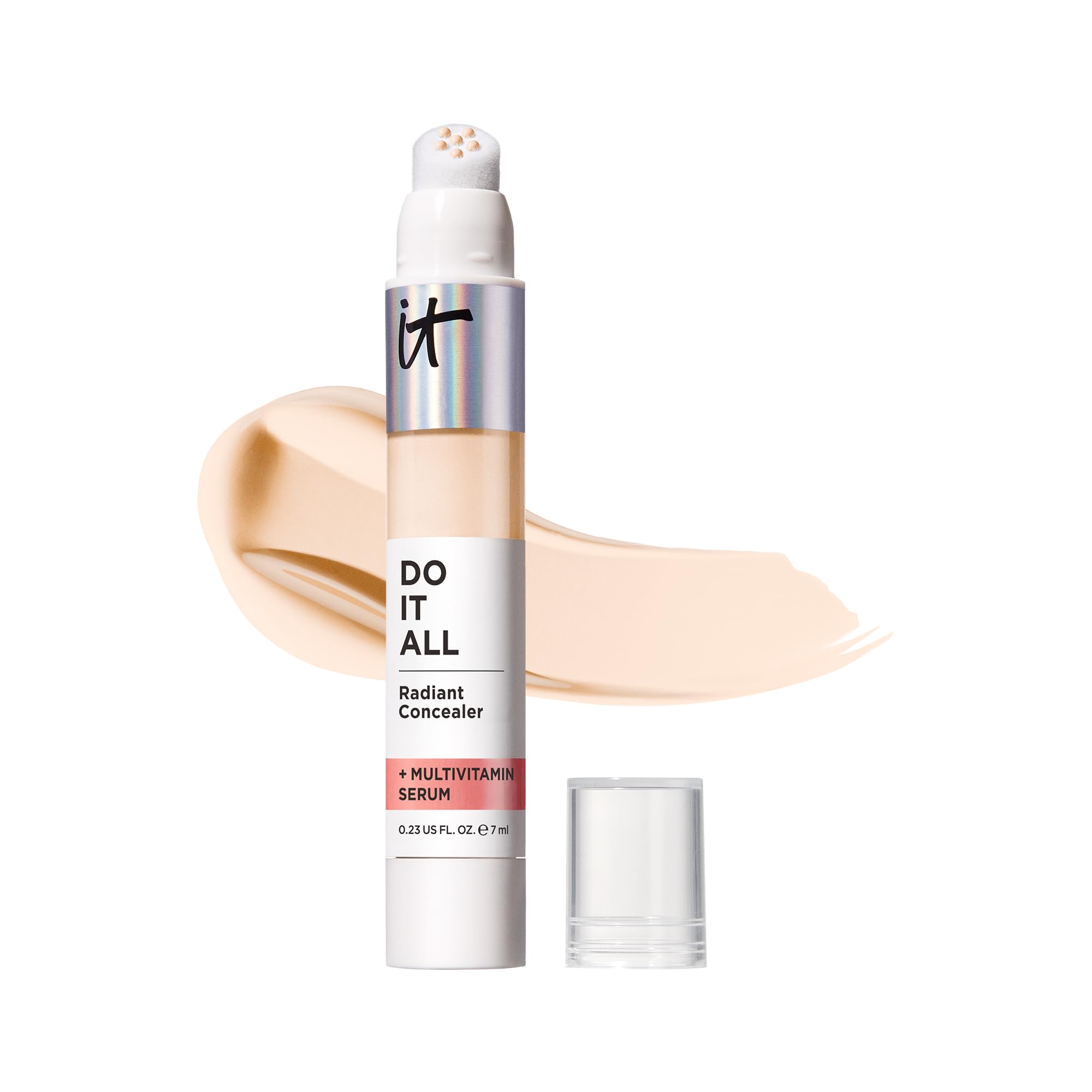 IT Cosmetics Do It All Radiant Concealer tube closeup showing creamy texture for easy blending