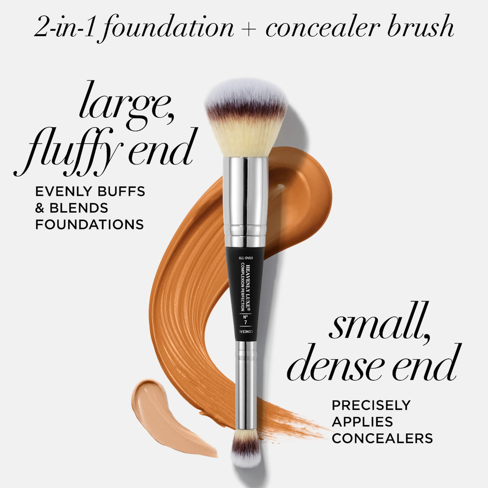 IT Cosmetics Heavenly Luxe 7 large-end foundation-application captures liquid formulas for a smooth base