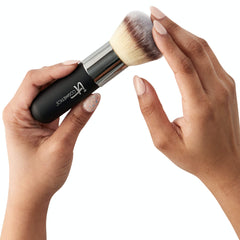 IT Cosmetics Heavenly Luxe Airbrush Powder Brush #1 usage demonstrates circular sweeping application