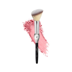IT Cosmetics Heavenly Luxe blush brush angled head close-up for precise cream and powder application