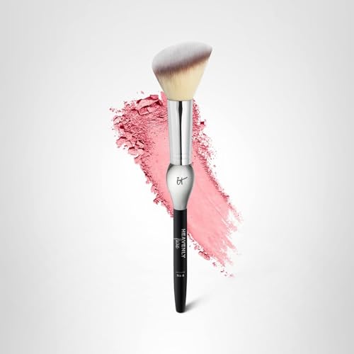 IT Cosmetics Heavenly Luxe blush brush in-use on cheek for lift and natural color