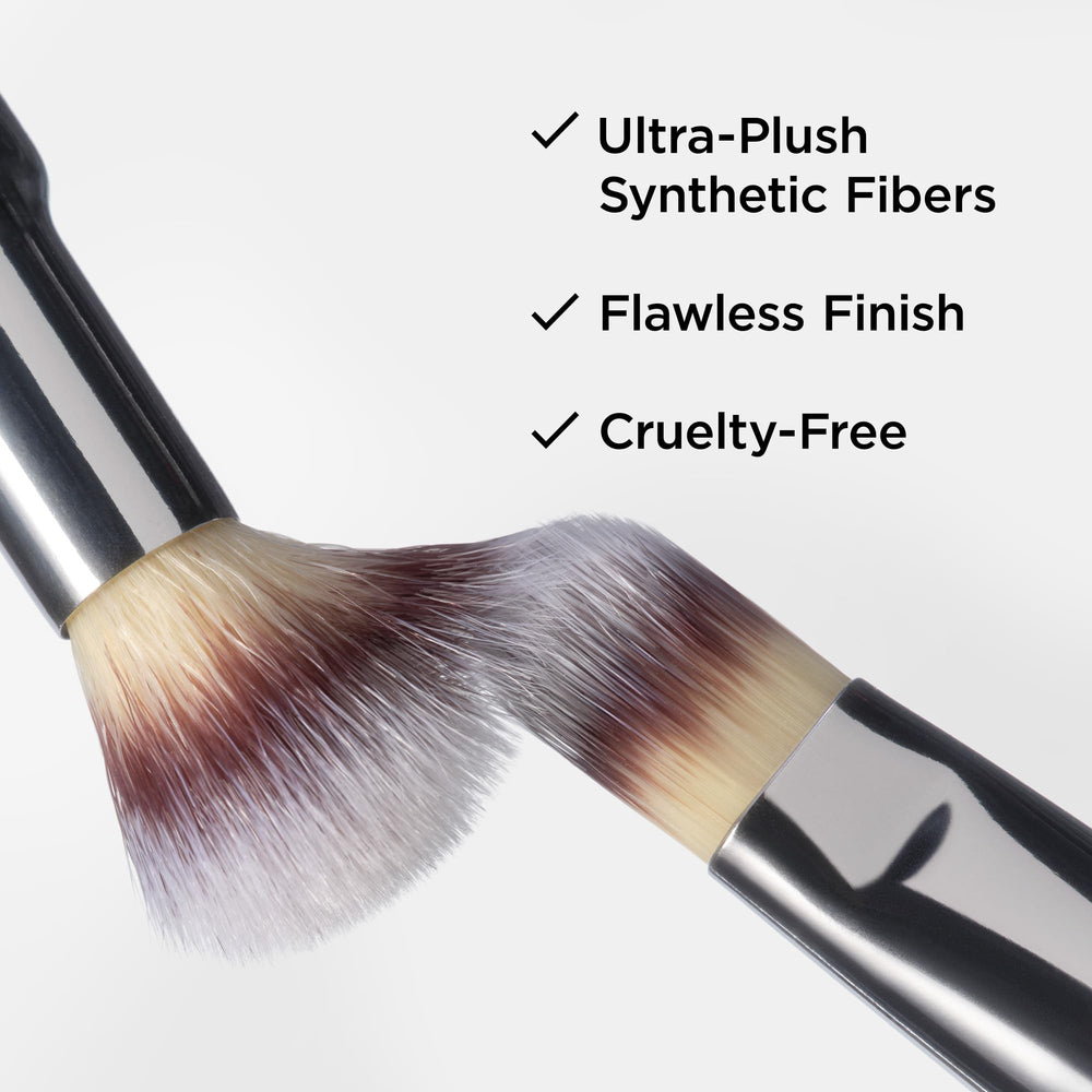 IT Cosmetics Heavenly Luxe Dual Airbrush Concealer Brush #2 award-winning hair glides softly for seamless blending.