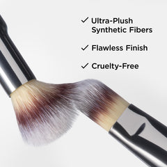 IT Cosmetics Heavenly Luxe Dual Airbrush Concealer Brush #2 award-winning hair glides softly for seamless blending.