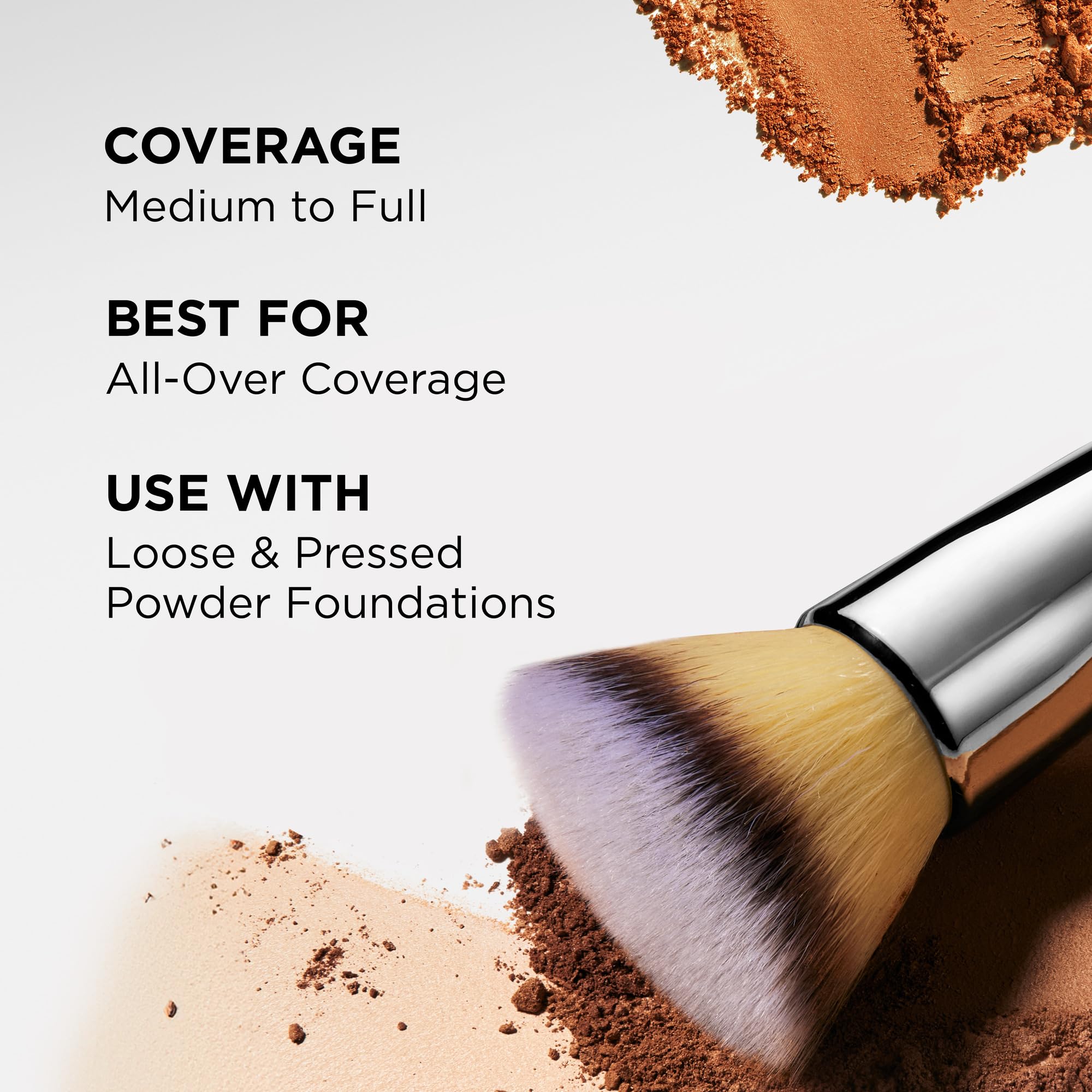 Buffing motion with IT Cosmetics brush creates a soft-focus finish on cheeks.