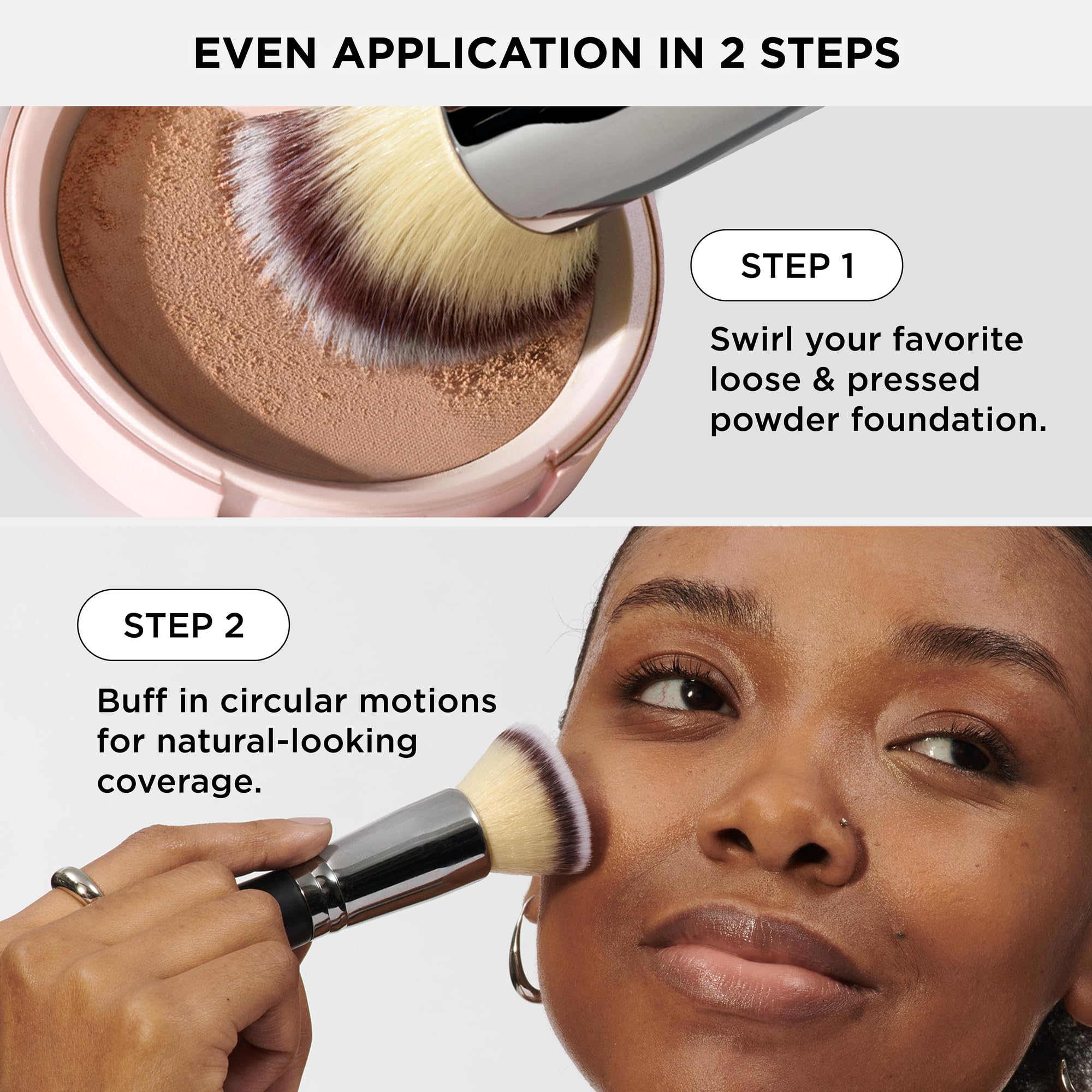 Heavenly Luxe synthetic hair detail highlights ultra-plush bristles on the IT Cosmetics brush.
