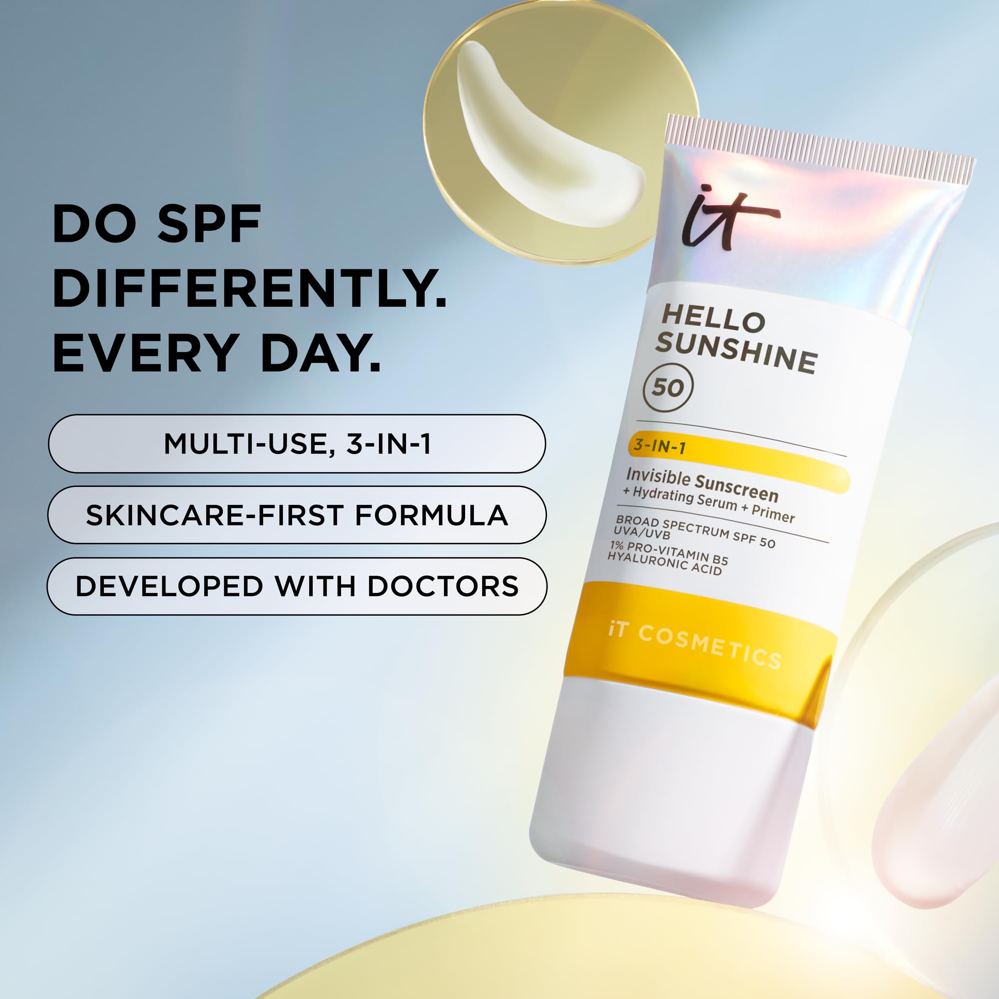 1% Pro-Vitamin B5 and hyaluronic acid hydration focus