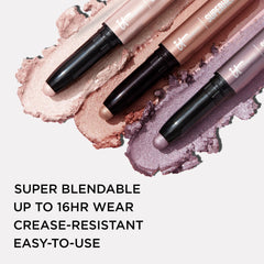 IT Cosmetics No-Tug glide technology easily blends on lids with no tugging.