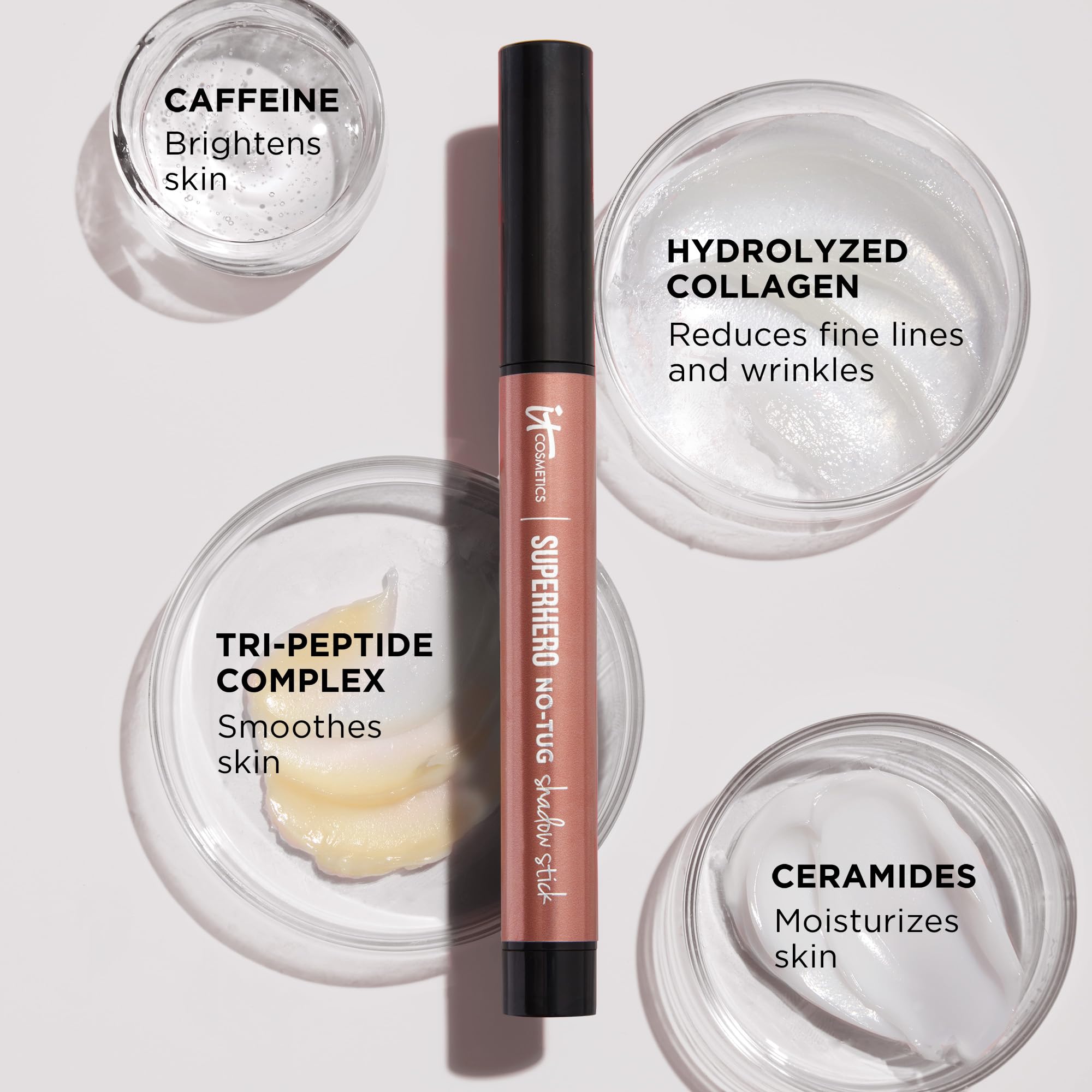 IT Cosmetics No-Tug technology glide captured for easy blending