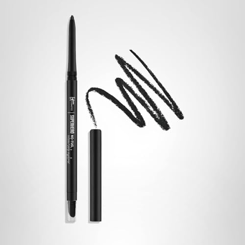 IT Cosmetics Superhero No-Tug Eyeliner contains avocado oil, chamomile, vitamin E for skin care.