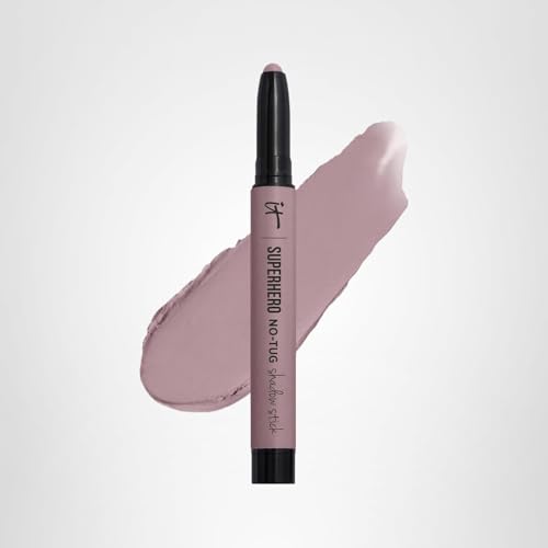 IT Cosmetics Superhero No-Tug Shadow Stick Mighty Mauve packaging highlights shade for easy selection