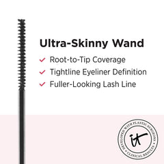 IT Cosmetics Tightline root coating demonstrates root-to-tip lash definition.