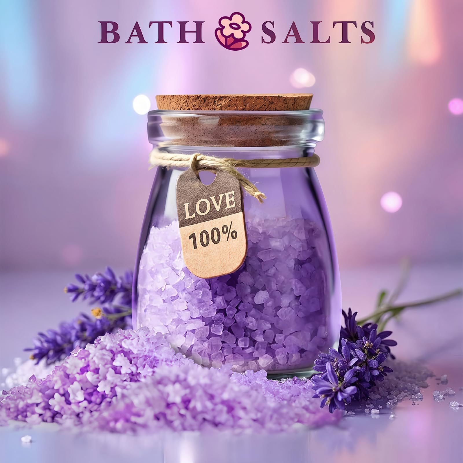 ITABLETAS bath salt enhances relaxation with soothing aroma during soak.
