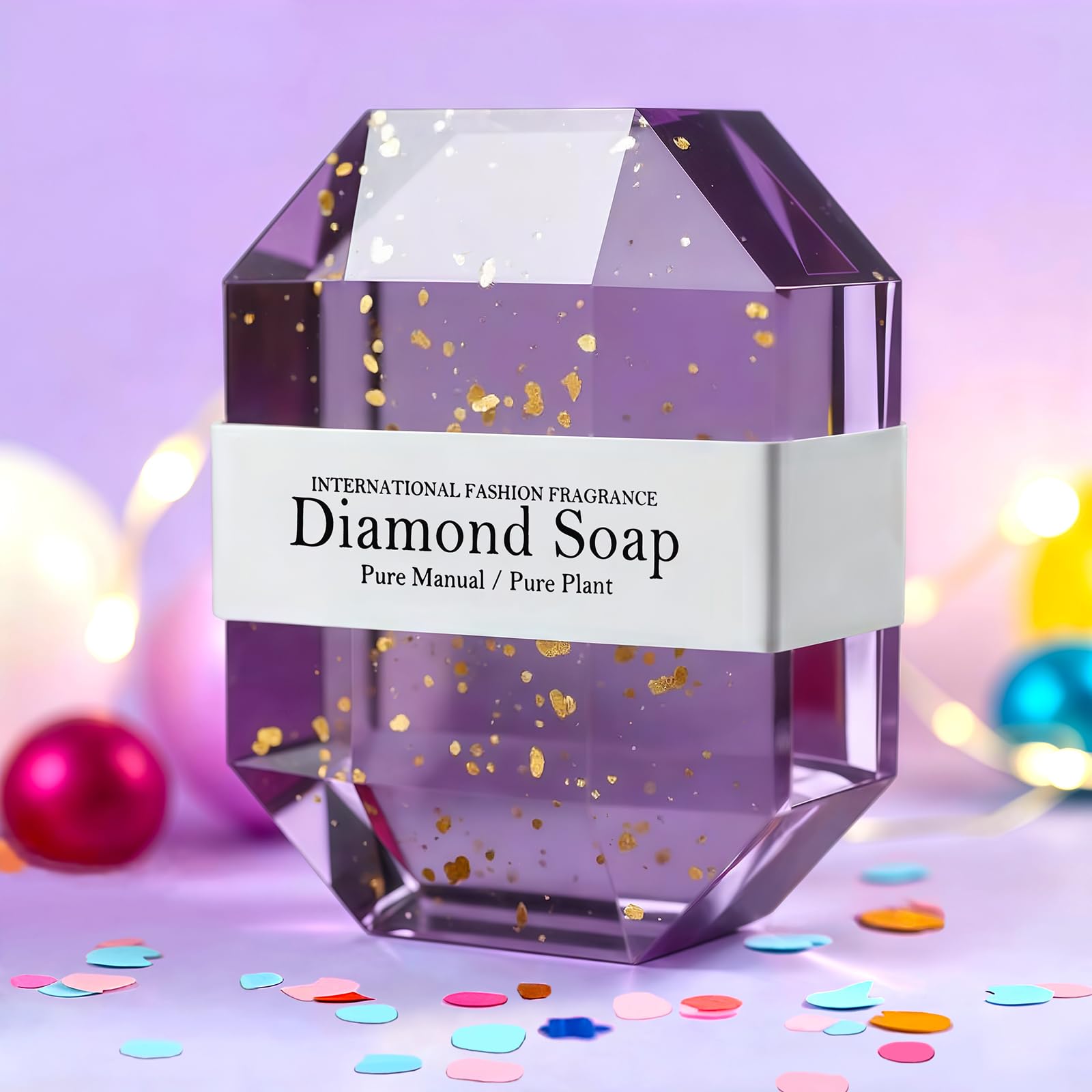 ITABLETAS happy birthday candle adds festive warmth to bath gift.