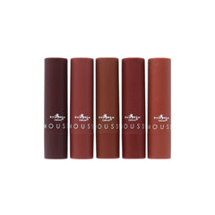 Italia Deluxe brownie swatches reveal rich chocolate tone with velvety matte sheen.