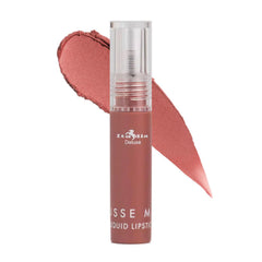 Italia Deluxe Pick 1 mousse matte lipstick Almond bottle and wand for precise, velvety application.