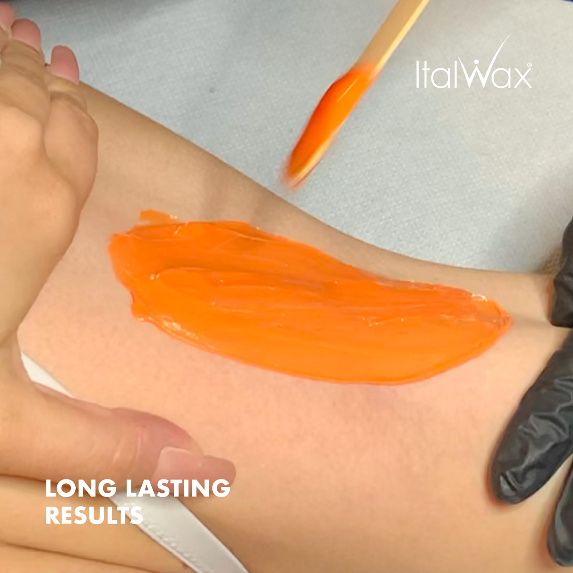 Italwax Top Line Coral Hard Wax proudly made in Italy for quality assurance.