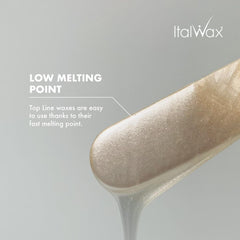 Italwax Top Line Crystal Wax 1.65lb packaging highlights fragrance- and colorant-free formula.