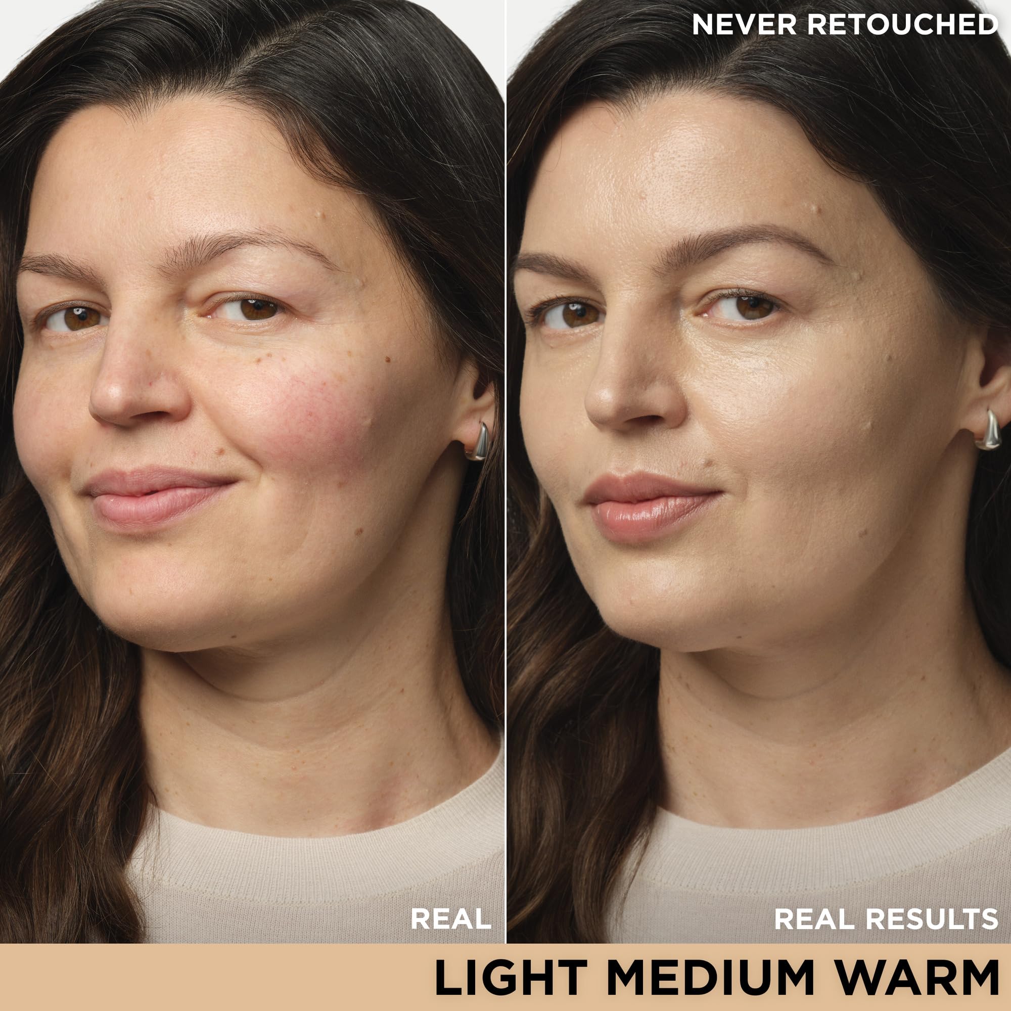 IT Cosmetics CC+ Cream SPF 50 application demonstrates sun protection with a lightweight, skin-tone-matching formula.