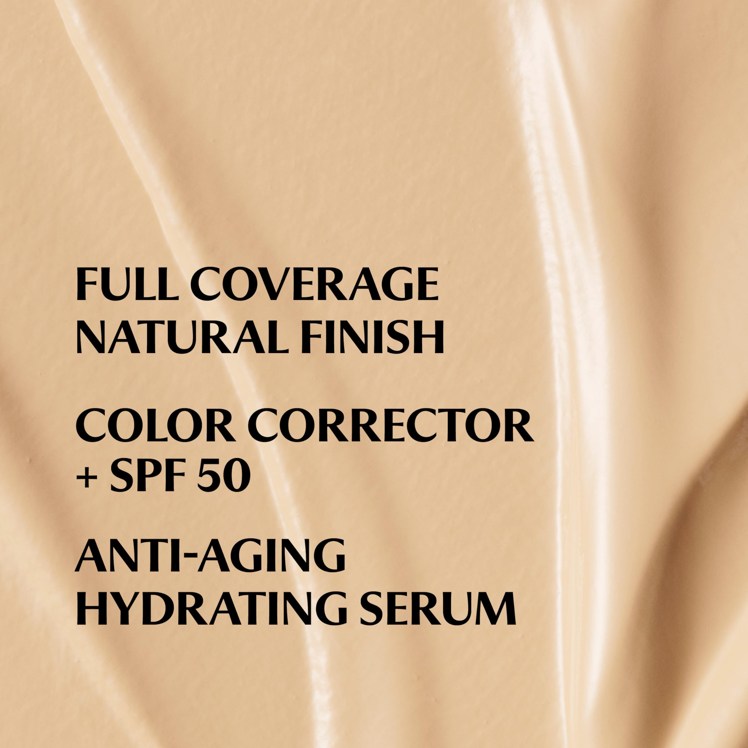 IT Cosmetics CC+ Cream light-medium-warm swatches illustrate color-correcting pigments for even skin tone.