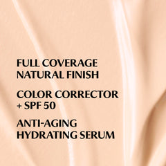IT Cosmetics CC+ Cream Travel close-up swirled texture demonstrating medium-to-full coverage