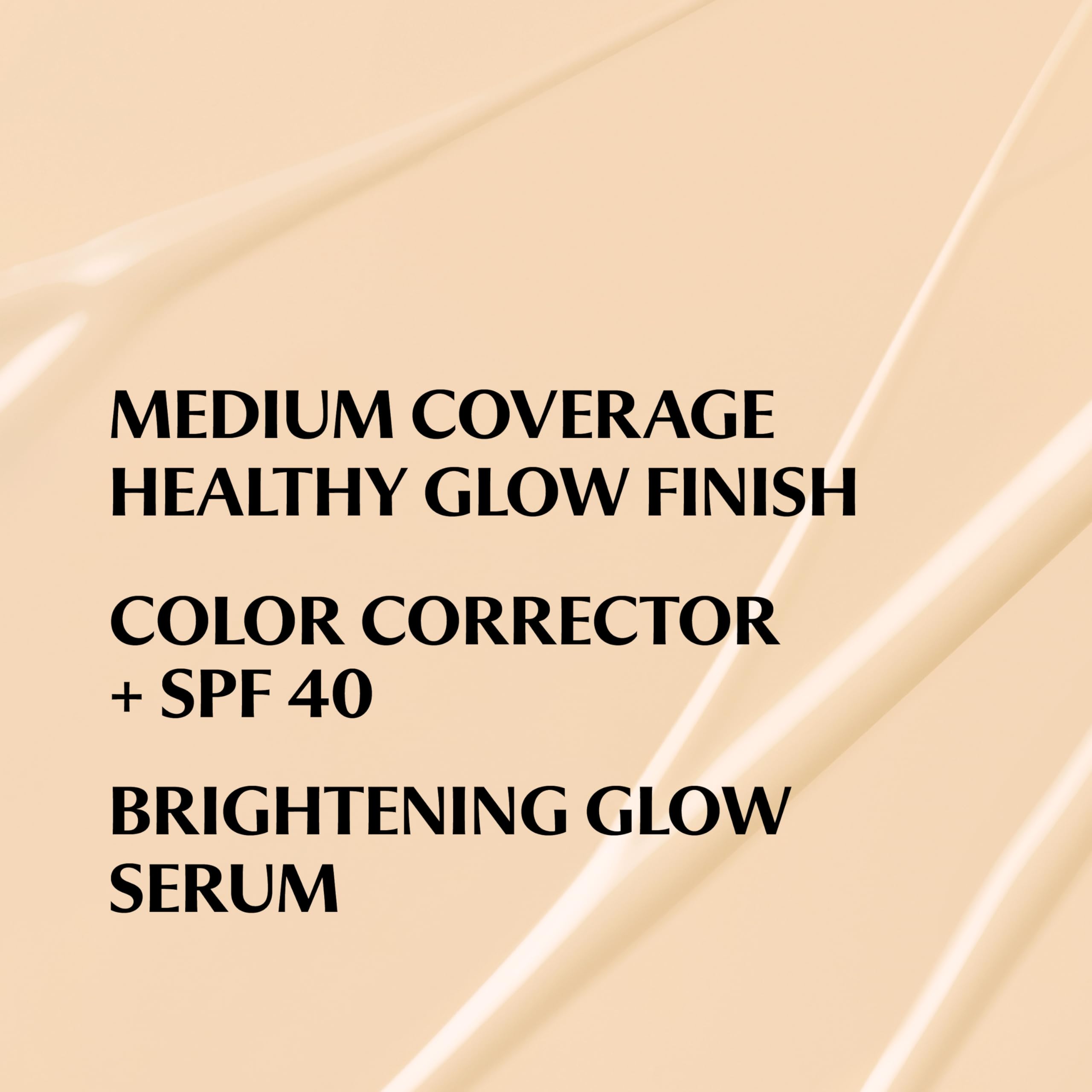 IT Cosmetics CC+ Nude Glow SPF40 label on packaging communicates protection and glow.