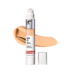 IT Cosmetics Do It All Radiant Concealer tube close-up for glowy medium coverage.