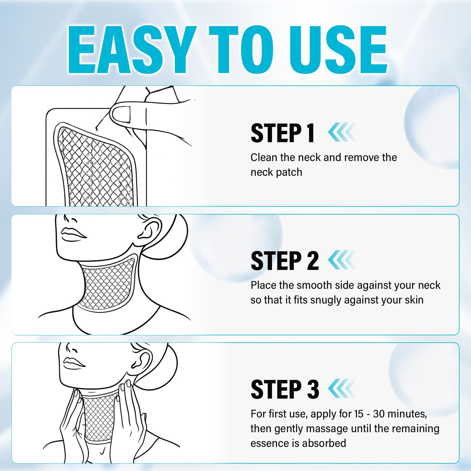 ITECFREELY patch after skincare demonstrates easy, time-saving routine