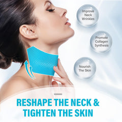ITECFREELY neck wrinkle patch closeup highlighting breathable silicone texture for comfort