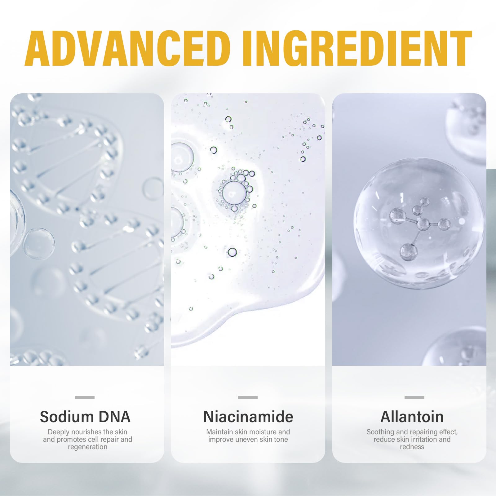 ITECFREELY Salmon DNA Serum close-up of silky texture addressing wrinkles