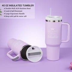 Ithmahco purple tumbler keeps drinks refreshing during busy daily routines.