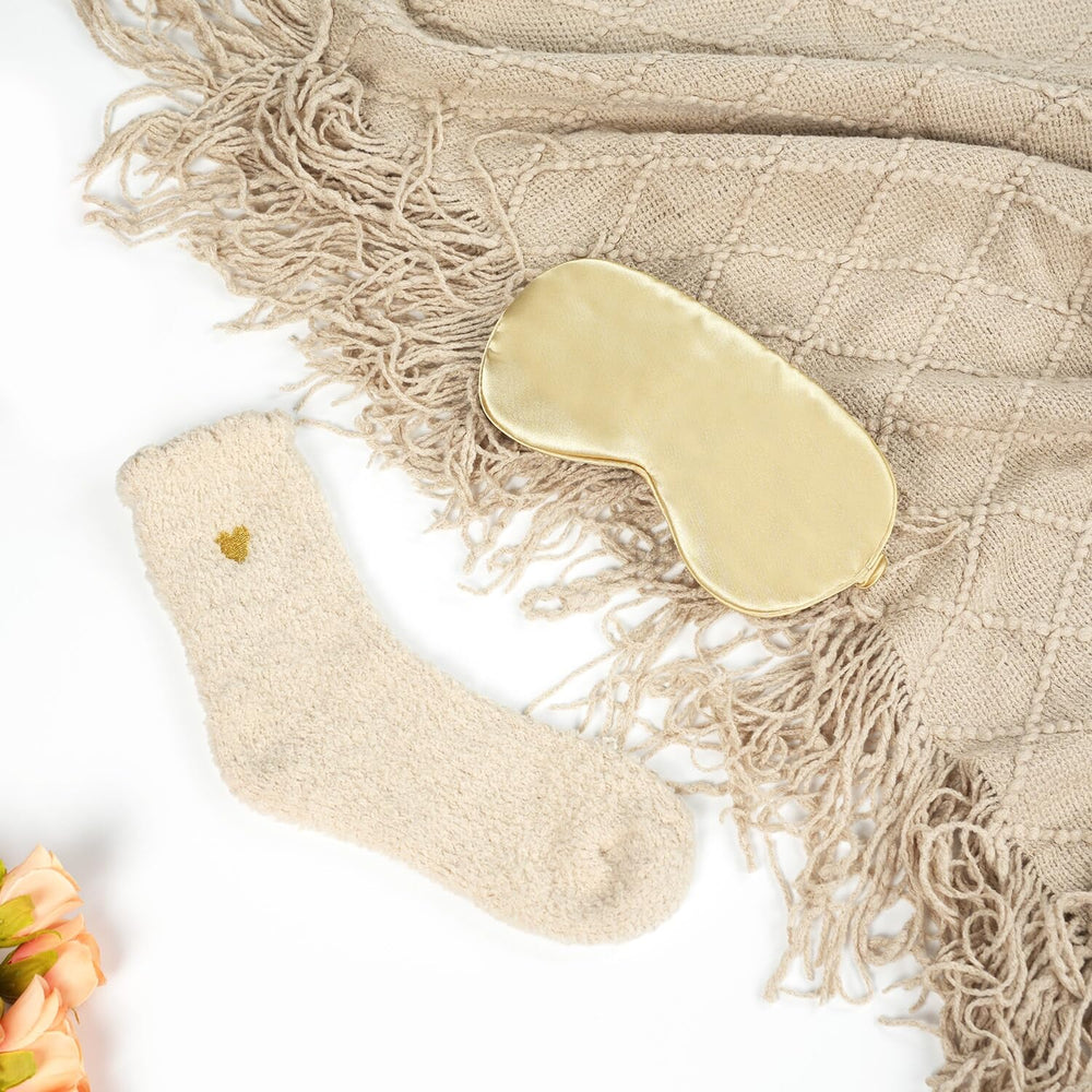 Ithmahco Thinking of You Gift Basket eye mask highlights restful sleep and relief.