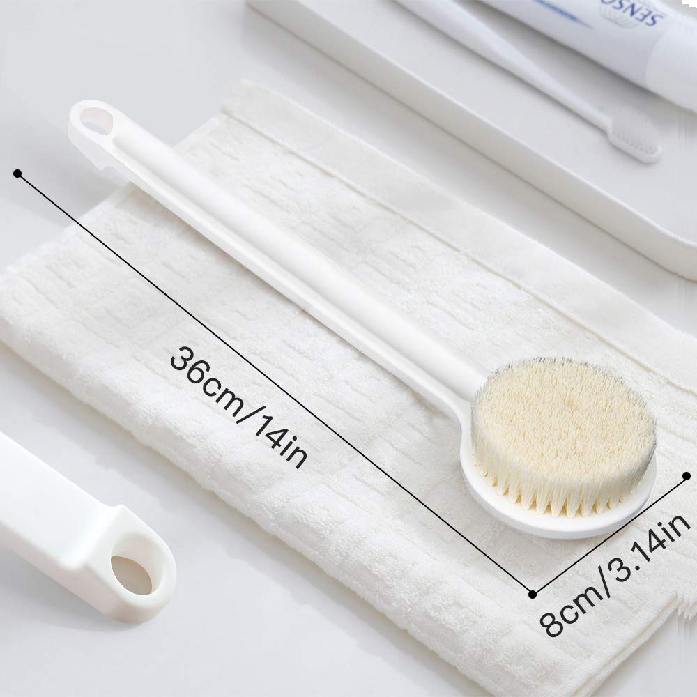 Ithyes body brush for shower use enhances cleansing with nylon bristles