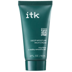 ITK Skincare Deep Moisture Cream jar closeup highlighting rich hydration for dry skin