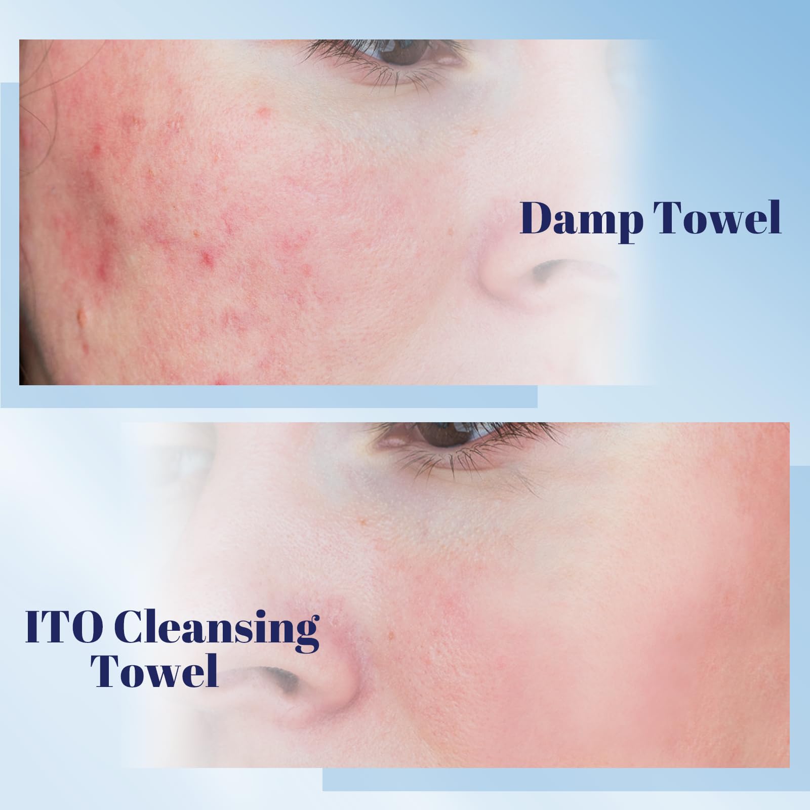 ITO Face Towels OEKO-TEX certified with Monde Selection Award label indicating quality.