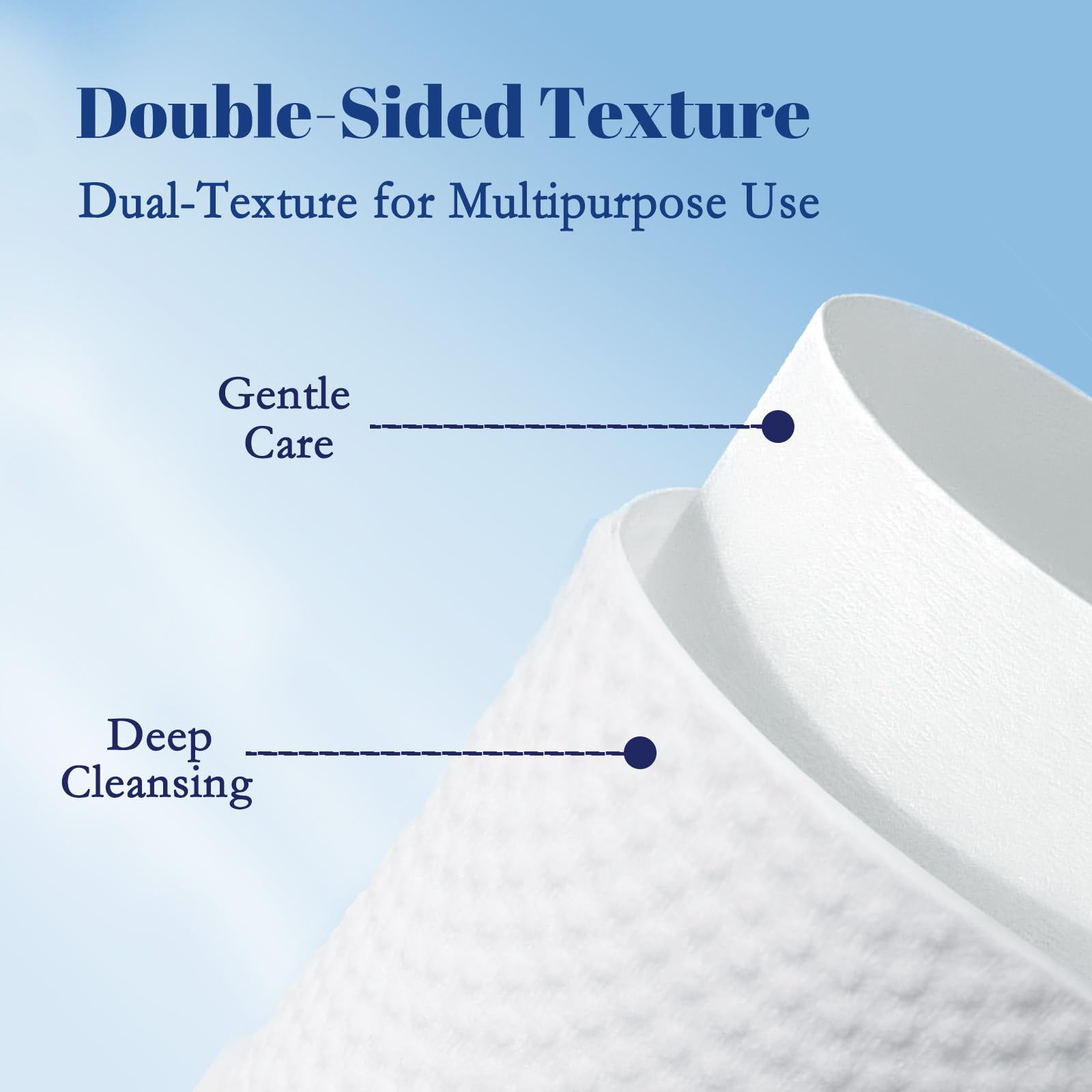 ITO Ultra-fine fibers feel softer than cotton for sensitive skin cleansing.