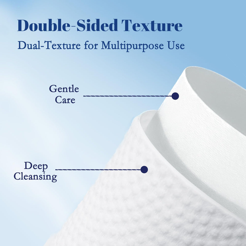 ITO Ultra-fine fibers feel softer than cotton for sensitive skin cleansing.